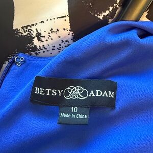 Betsy & Adam Cobalt Blue Evening Dress